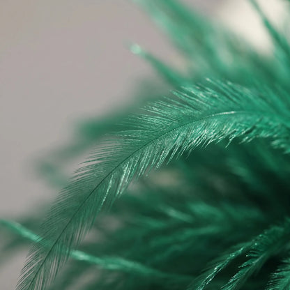 Fleurova - Oversized Feather Flower Brooch Pin