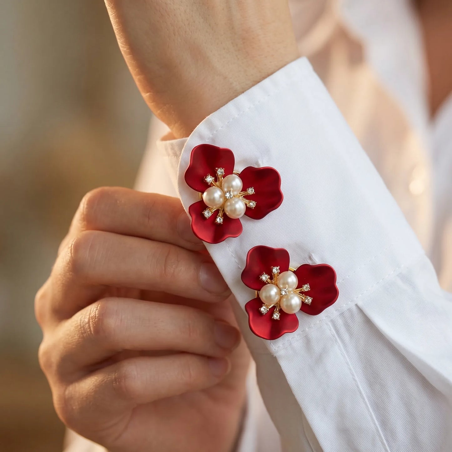 Petalclip - Floral Clip-On Button Cover Set