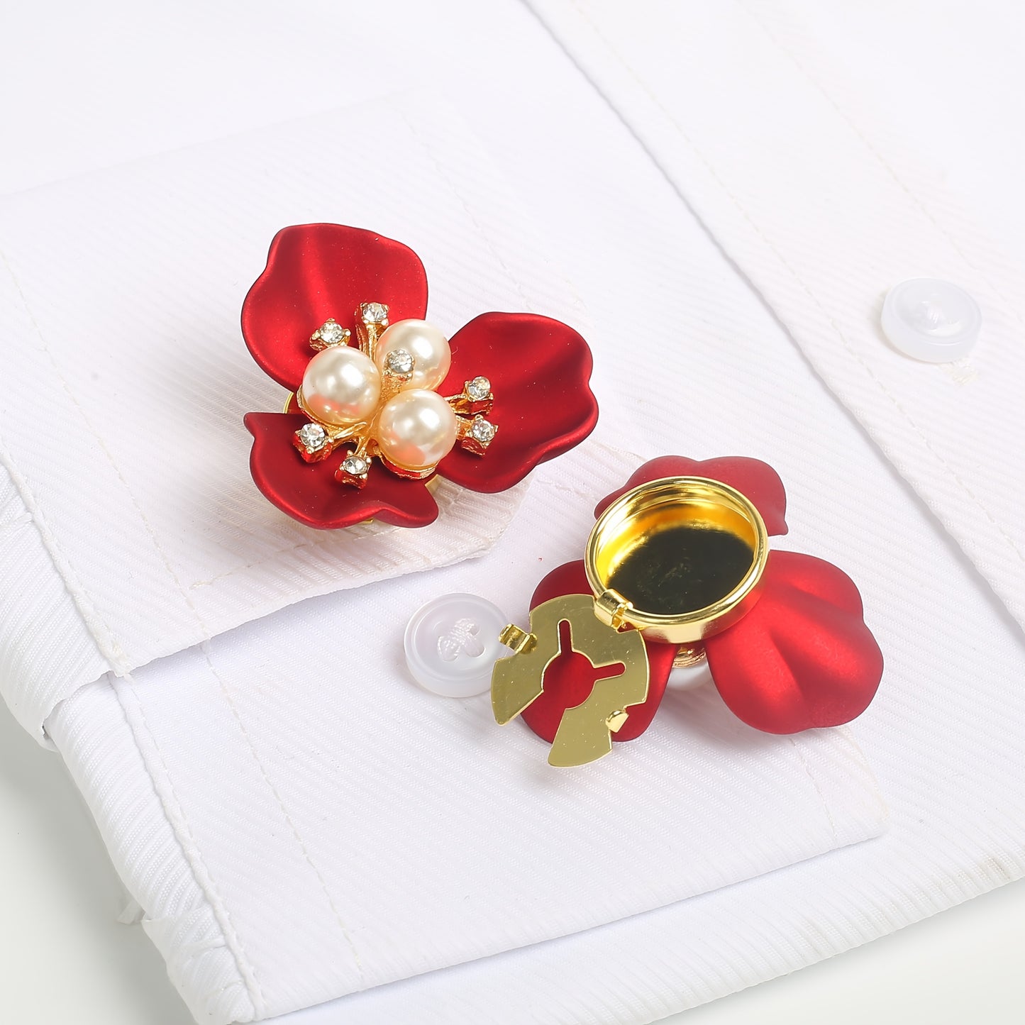 Petalclip - Floral Clip-On Button Cover Set