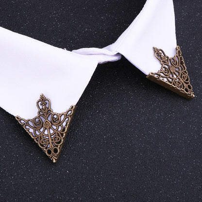 Veltrina - Hollow Triangle Crown Brooch Pin